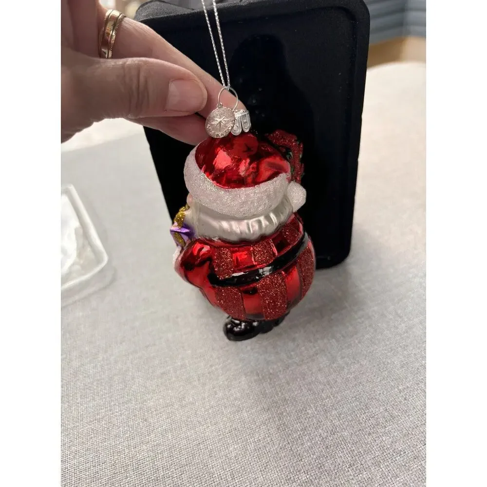 New Christopher Radko Celebrations Santa Gifts Christmas Ornament 2015